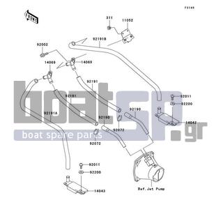 KAWASAKI - 900 STS 2002 - Body Parts - Bilge System