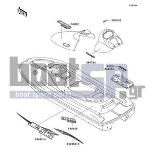 KAWASAKI - 900 STS 2002 - Body Parts - Decals(JT900-B4)