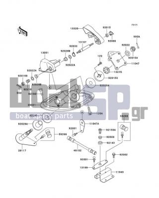 KAWASAKI - 900 STS 2002 - Body Parts - Handle Pole