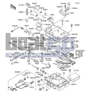 KAWASAKI - 900 STS 2002 - Frame - Ignition System - 26004-3719 - FUSE-ASSY