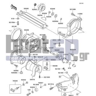 KAWASAKI - 900 STS 2002 - Frame - Jet Pump - 92150-3775 - BOLT,SOCKET,6X18