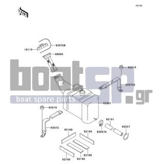 KAWASAKI - 900 STS 2002 - Body Parts - Oil Tank