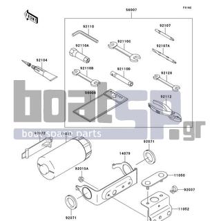 KAWASAKI - 900 STS 2002 -  - Owner's Tools - 14079-3716 - HOLDER-ASSY,TOOL CASE