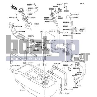 KAWASAKI - 900 STX 2002 - Body Parts - Fuel Tank - 49019-3718 - FILTER-FUEL