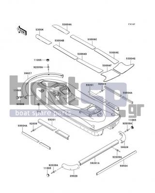 KAWASAKI - 900 STX 2002 - Body Parts - Pads - 92009-3834 - SCREW,5X30