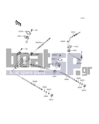 KAWASAKI - JET SKIΒ® ULTRAΒ® LX 2015 - Frame - Cables