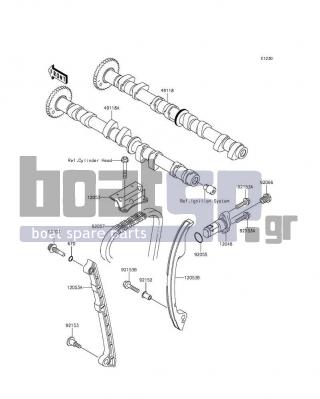 KAWASAKI - JET SKIΒ® ULTRAΒ® LX 2015 - Κινητήρας/Κιβώτιο Ταχυτήτων - Camshaft(s)/Tensioner