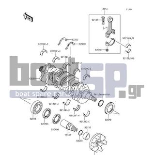 KAWASAKI - JET SKIΒ® ULTRAΒ® LX 2015 - Κινητήρας/Κιβώτιο Ταχυτήτων - Crankshaft