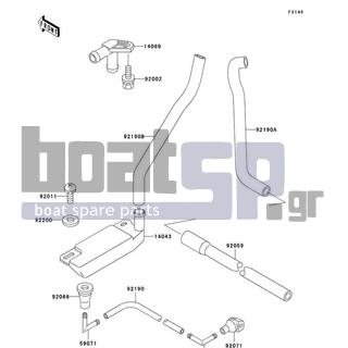 KAWASAKI - SXI PRO 2002 - Body Parts - Bilge System - 92011-561 - SCREW,TAPPING