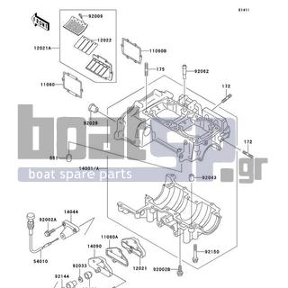 KAWASAKI - SXI PRO 2002 - Κινητήρας/Κιβώτιο Ταχυτήτων - Crankcase