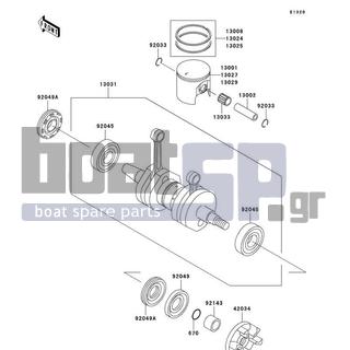 KAWASAKI - SXI PRO 2002 - Engine/Transmission - Crankshaft/Piston(s)