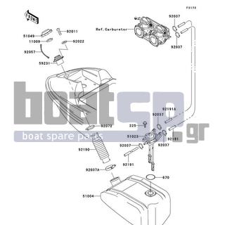 KAWASAKI - SXI PRO 2002 - Body Parts - Fuel Tank