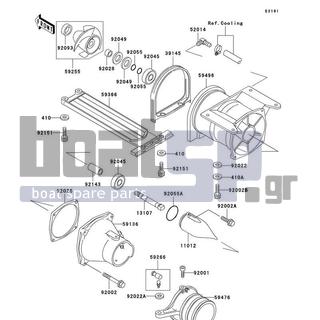 KAWASAKI - SXI PRO 2002 - Frame - Jet Pump - 92055-1021 - RING-O,OIL FILTER