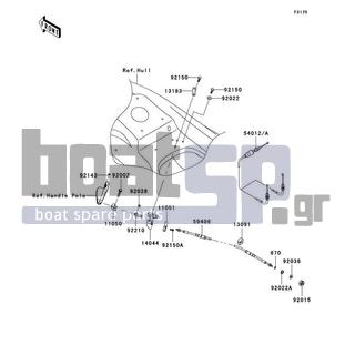 KAWASAKI - ULTRA 130 2002 - Frame - Cables