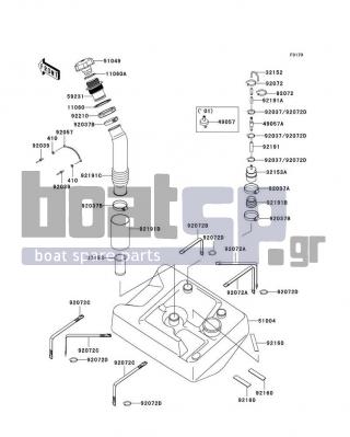 KAWASAKI - ULTRA 130 2002 - Body Parts - Fuel Tank