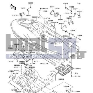KAWASAKI - ULTRA 130 2002 - Frame - Hull