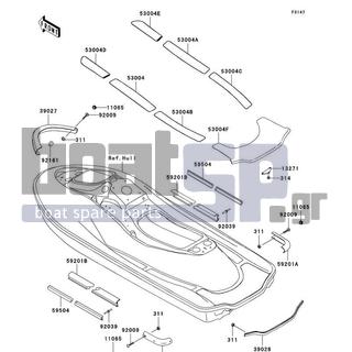 KAWASAKI - ULTRA 130 2002 - Body Parts - Pads(JH1100-B1/B2)