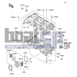 KAWASAKI - ULTRA 150 2002 - Engine/Transmission - Crankcase