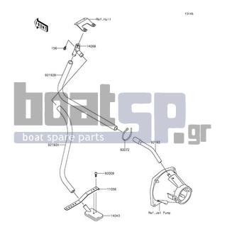 KAWASAKI - JET SKIΒ® ULTRAΒ® 310LX 2014 - Body Parts - Bilge System - 92009-3762 - SCREW,TAPPING,4X14