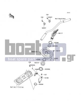 KAWASAKI - ULTRA 150 2002 - Εξωτερικά Μέρη - Handle Pole