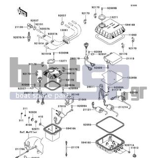 KAWASAKI - ULTRA 150 2002 - Frame - Ignition System - 21130-3706 - CAP-SPARK PLUG