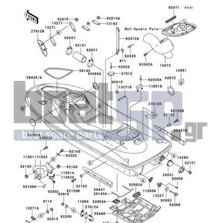 KAWASAKI - 1100 STX D.I. 2001 - Frame - Hull