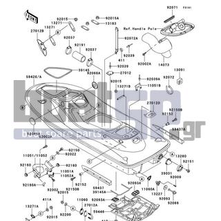 KAWASAKI - 1100 STX D.I. 2001 - Frame - Hull