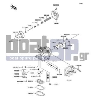 KAWASAKI - 1100 ZXI 2001 - Engine/Transmission - Carburetor Parts