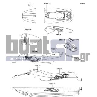 KAWASAKI - 1100 ZXI 2001 - Body Parts - Decals(JH1100-A6)