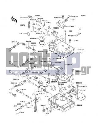 KAWASAKI - 1100 ZXI 2001 - Frame - Ignition System - 92070-1157 - PLUG-SPARK,BR9ES(NGK),SOLID