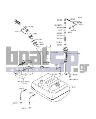 KAWASAKI - JET SKIΒ® ULTRAΒ® 310LX 2014 - Body Parts - Fuel Tank - 49057-3707 - VALVE-RELIEF