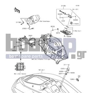 KAWASAKI - JET SKIΒ® ULTRAΒ® 310LX 2014 - Ηλεκτρικά - Meters - 92022-3710 - WASHER,6.5X20X1.5