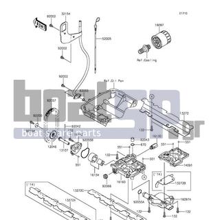 KAWASAKI - JET SKIΒ® ULTRAΒ® 310LX 2014 - Κινητήρας/Κιβώτιο Ταχυτήτων - Oil Pump - 132BD0620 - BOLT-FLANGED-SMALL,6X20