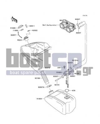 KAWASAKI - SXI PRO 2001 - Body Parts - Fuel Tank