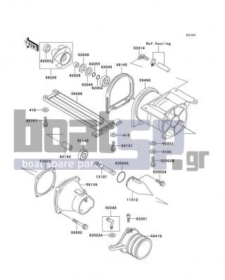 KAWASAKI - SXI PRO 2001 - Frame - Jet Pump