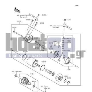 KAWASAKI - JET SKIΒ® ULTRAΒ® 310LX 2014 - Ηλεκτρικά - Starter Motor - 21039-3703 - BRUSH,CARBON