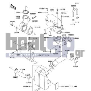 KAWASAKI - SXI PRO 2001 - Exhaust - Muffler(s)