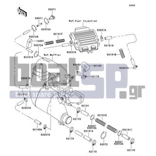 KAWASAKI - ULTRA 130 2001 - Engine/Transmission - Cooling - 92191-3868 - TUBE