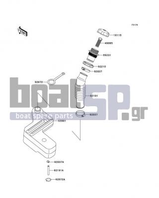 KAWASAKI - ULTRA 130 2001 - Body Parts - Oil Tank - 59231-3724 - FILLER