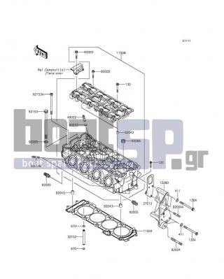 KAWASAKI - JET SKIΒ® ULTRAΒ® 310R 2014 - Engine/Transmission - Cylinder Head