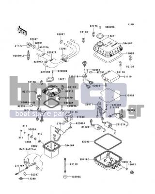 KAWASAKI - ULTRA 150 2001 - Πλαίσιο - Ignition System - 92070-1157 - PLUG-SPARK,BR9ES(NGK),SOLID