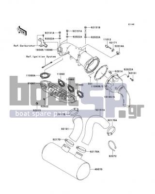 KAWASAKI - ULTRA 150 2001 - Exhaust - Muffler(s)