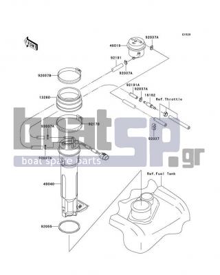 KAWASAKI - 1100 STX D.I. 2000 - Electrical - Fuel Pump - 49019-3716 - FILTER-FUEL