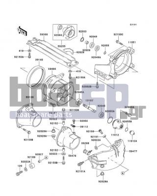 KAWASAKI - 1100 STX D.I. 2000 - Frame - Jet Pump