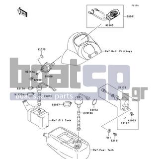 KAWASAKI - 1100 STX D.I. 2000 - Electrical - Meters