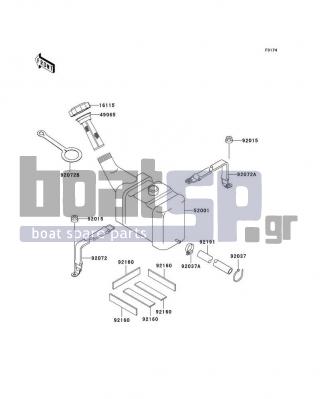 KAWASAKI - 1100 STX D.I. 2000 - Body Parts - Oil Tank