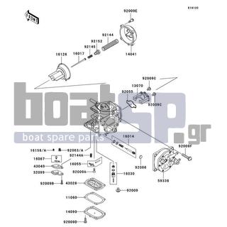 KAWASAKI - 1100 ZXI 2000 - Engine/Transmission - Carburetor Parts(JH1100-A5)