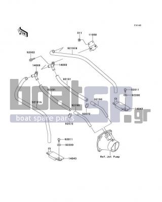KAWASAKI - 900 STX 2000 - Body Parts - Bilge System - 92011-561 - SCREW,TAPPING