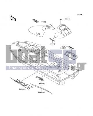 KAWASAKI - 900 STX 2000 - Body Parts - Decals(JT900-B2)