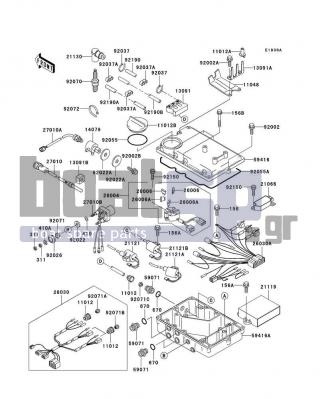 KAWASAKI - 1100 STX 1999 - Frame - Ignition System(JT1100-B2)